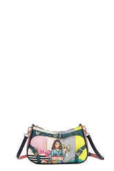 Nicole Lee USA Crescent Shaped Crossbody Bag Multicolor One Size OutfitFlow