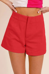 BiBi Bandless Tailored Shorts CHERRY OutfitFlow