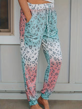 Drawstring Leopard Pants with Pockets Dusty Pink OutfitFlow
