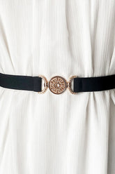 PU Leather Belt Black One Size OutfitFlow