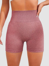 High Waist Active Shorts Dusty Pink OutfitFlow