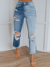 Distressed Jeans with Pockets Light OutfitFlow