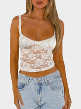 Bow Lace Cami Cream OutfitFlow