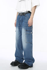Baggy Jeans with Cargo Pockets Medium OutfitFlow
