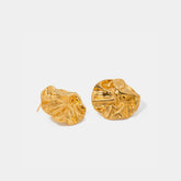 18K Gold-Plated Stud Earrings Gold One Size OutfitFlow