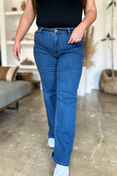Judy Blue Full Size High Rise Straight Jeans Medium OutfitFlow