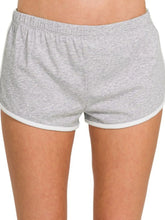 Zenana Elastic Waistband Dolphin Shorts H GREY OutfitFlow