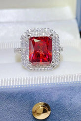 2 Carat Moissanite 925 Sterling Silver Ring Scarlet OutfitFlow
