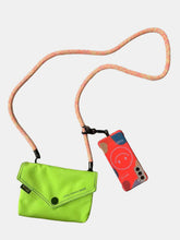 Himawari Solid Color Envelope Shape Crossbody Bag with Removable Strap Neon One Size OutfitFlow