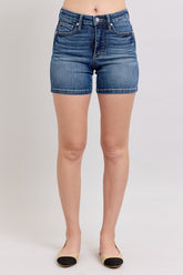 Judy Blue Full Size High Waist Denim Shorts Plus Size Medium OutfitFlow