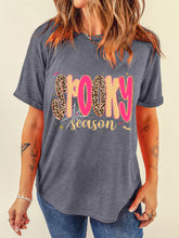 Full Size Spooky Season Halloween Graphic T-Shirt Plus Size Dark Gray OutfitFlow