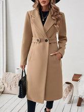 One Button Wool Blend Overcoat Camel OutfitFlow