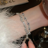 Copper Zircon Bracelet White One Size OutfitFlow