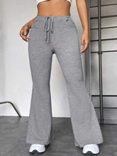 Drawstring Sweatpants with Pockets Heather Gray OutfitFlow