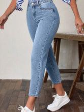 High Waist Jeans with Pockets Light OutfitFlow