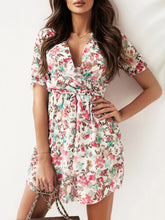 Floral Layered Mini Dress with Ruffle Hem Small Floral OutfitFlow