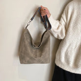 Adjustable Strap Shoulder Bag Khaki color onesize OutfitFlow