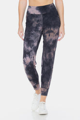 Leggings Depot Tie-Dye High Waist Cropped Leggings MULTI OutfitFlow