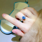 2 Carat Moissanite 925 Sterling Silver Ring Silver OutfitFlow