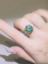 5 Carat Moissanite 925 Sterling Silver Ring Turquoise OutfitFlow