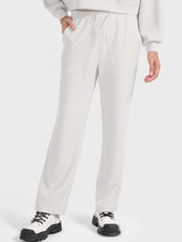 Millennia Drawstring Pocketed Sport Pants Ivory OutfitFlow