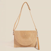 Fame Tight Woven Envelope Clutch Bag TA One Size OutfitFlow