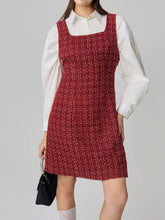 Square Neck Wide Strap Dress Rust OutfitFlow