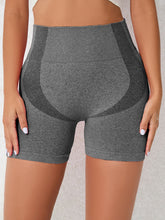 High Waist Active Shorts Dark Gray OutfitFlow