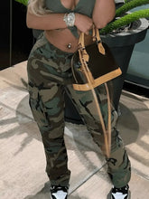 Camouflage Cargo Pants Green OutfitFlow