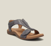 Open Toe Flats Sandals Gray OutfitFlow