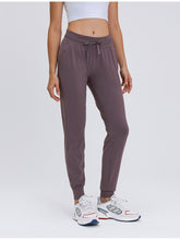 Millennia Double Take Tied Joggers with Pockets Dusty Pink OutfitFlow
