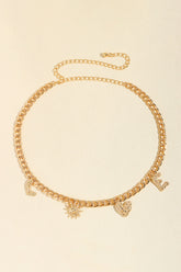 LOVE Alloy Belt Gold One Size OutfitFlow