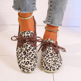 Lace Up Leopard Slip-Ons Cream OutfitFlow