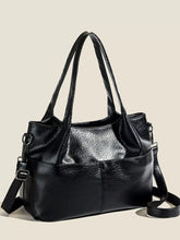 PU Leather Adjustable Strap Handbag Black onesize OutfitFlow