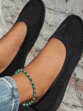 Round Toe Flat Slip-Ons Black OutfitFlow
