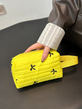 Texture Contrast Bow Wristlet Yellow One Size OutfitFlow