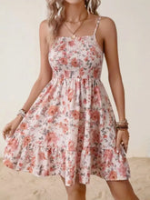 Smocked Floral Square Neck Cami Dress Floral OutfitFlow