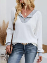Two-Tone Raglan Sleeve T-Shirt White OutfitFlow