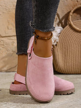 Round Toe Flats Slip-Ons Pink OutfitFlow