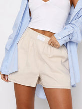 Elastic Waist Shorts Eggshell OutfitFlow