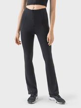 Millennia Zipper Detail High Waist Active Pants Black OutfitFlow