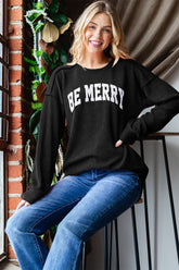 Heimish Ribbed Exposed Seam Long Sleeve T-Shirt Black OutfitFlow