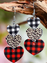 Printed PU Leather Dangle Earrings Style A One Size OutfitFlow