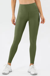 High Waist Skinny Active Pants Matcha Green OutfitFlow