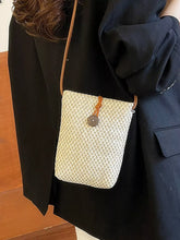 Straw Woven Crossbody Bag Creamy-white onesize OutfitFlow