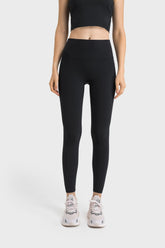 Millennia High Waist Active Pants Black One Size OutfitFlow