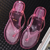 Toe Post Flats Slippers Red OutfitFlow