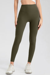 High Waist Skinny Active Pants Matcha Green OutfitFlow