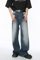 Wide Leg Jeans with Pockets Medium OutfitFlow