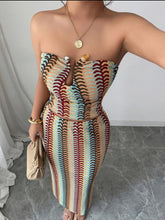 Printed Tube Top and Skirts Set Multicolor OutfitFlow